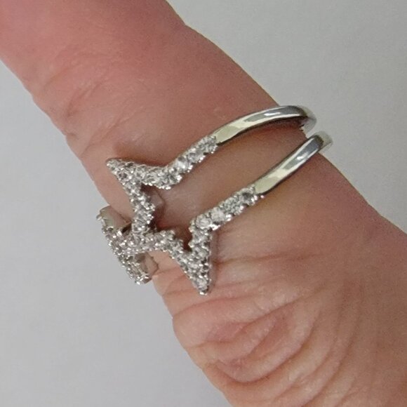 CZ Shooting Star Adjustable Ring - Picture 5 of 8